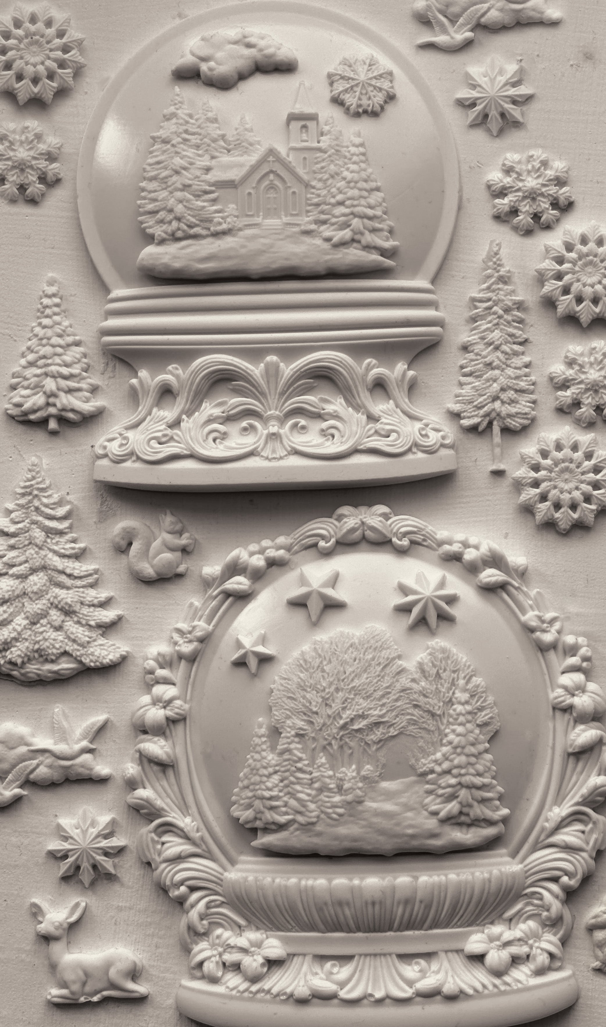 Snow Globes - 6 x 10 IOD Mould