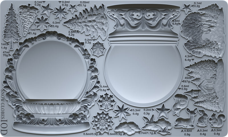 Snow Globes - 6 x 10 IOD Mould