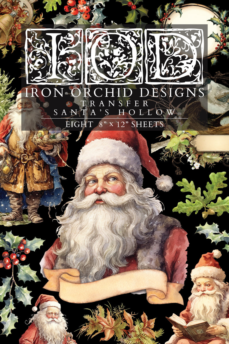 Santa's Hollow IOD Transfer 8x12 Pad