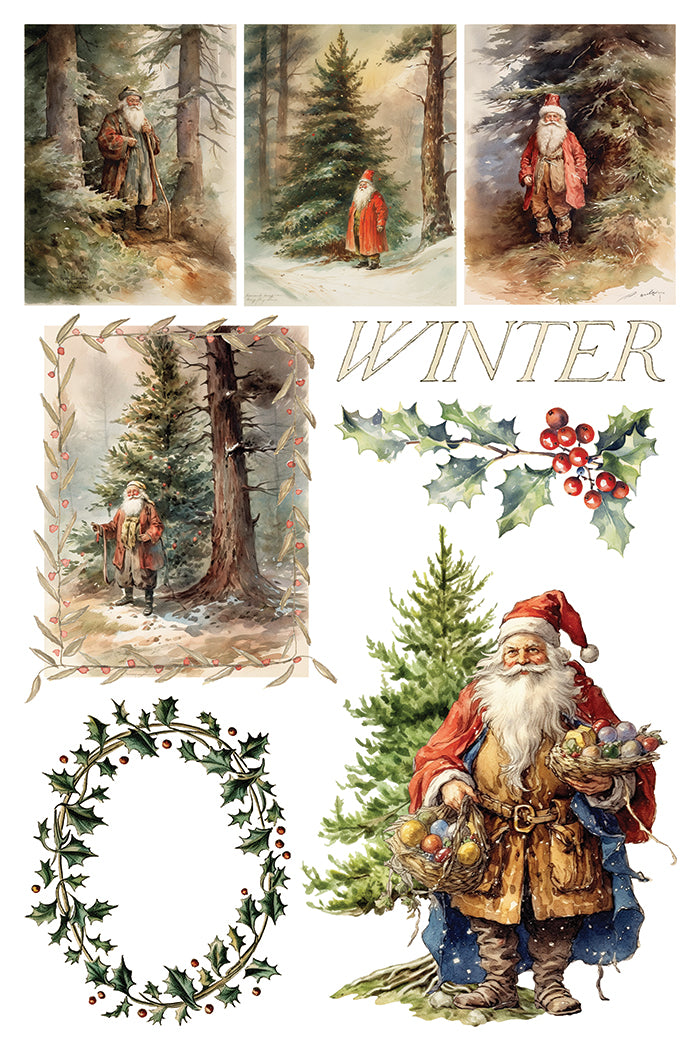 Santa's Hollow IOD Transfer 8x12 Pad