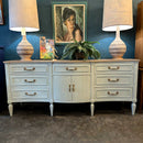 Bassett Nine Drawer Dresser with Curved Front