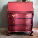 Vintage Drop Front Secretary Desk