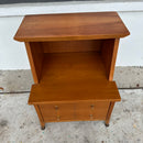 Mid Century Modern Two Tiered Nightstand