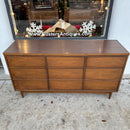 MCM Walnut and Formica Long Dresser