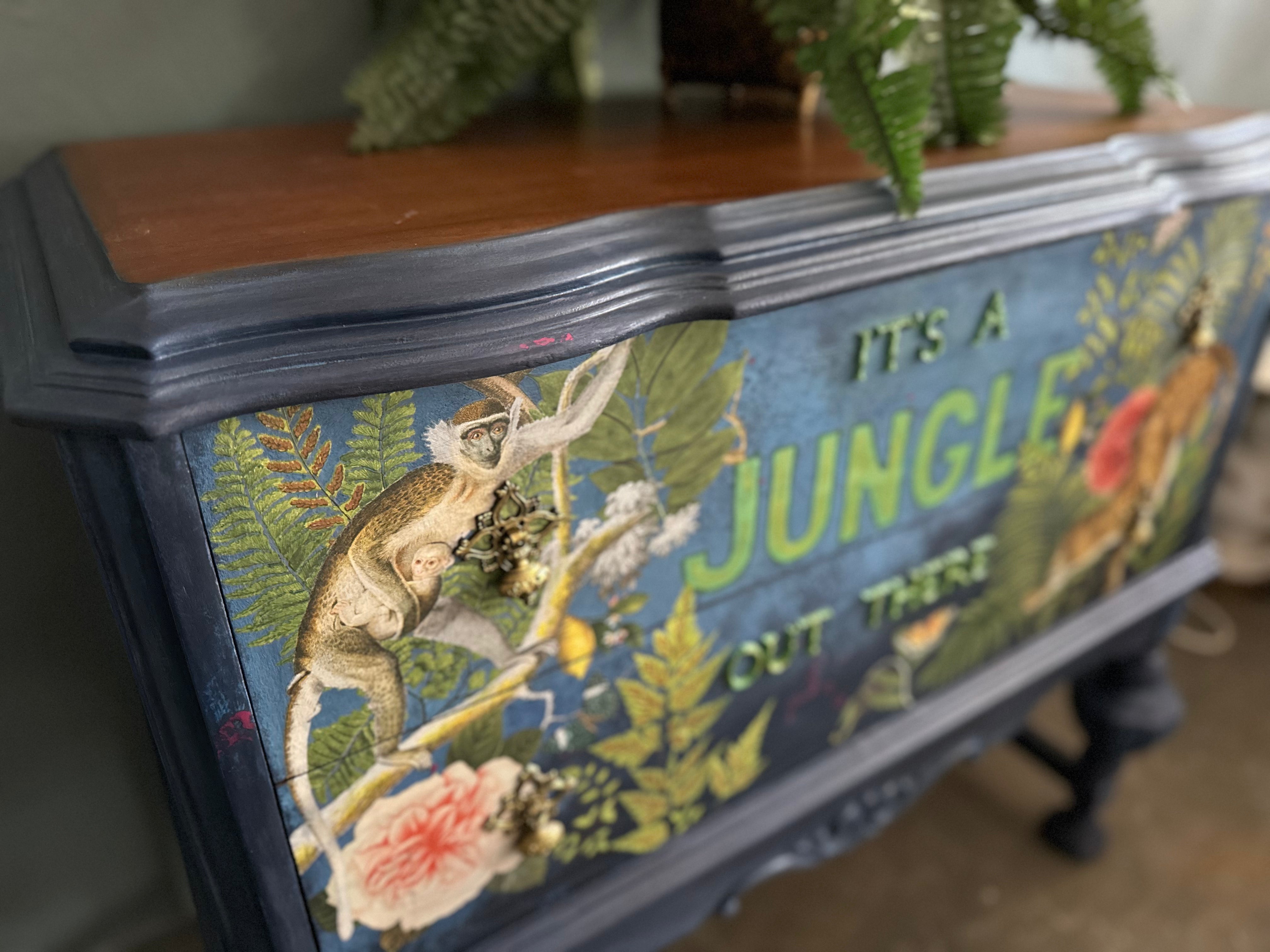 Antique 2 Drawer Tropical Style Server