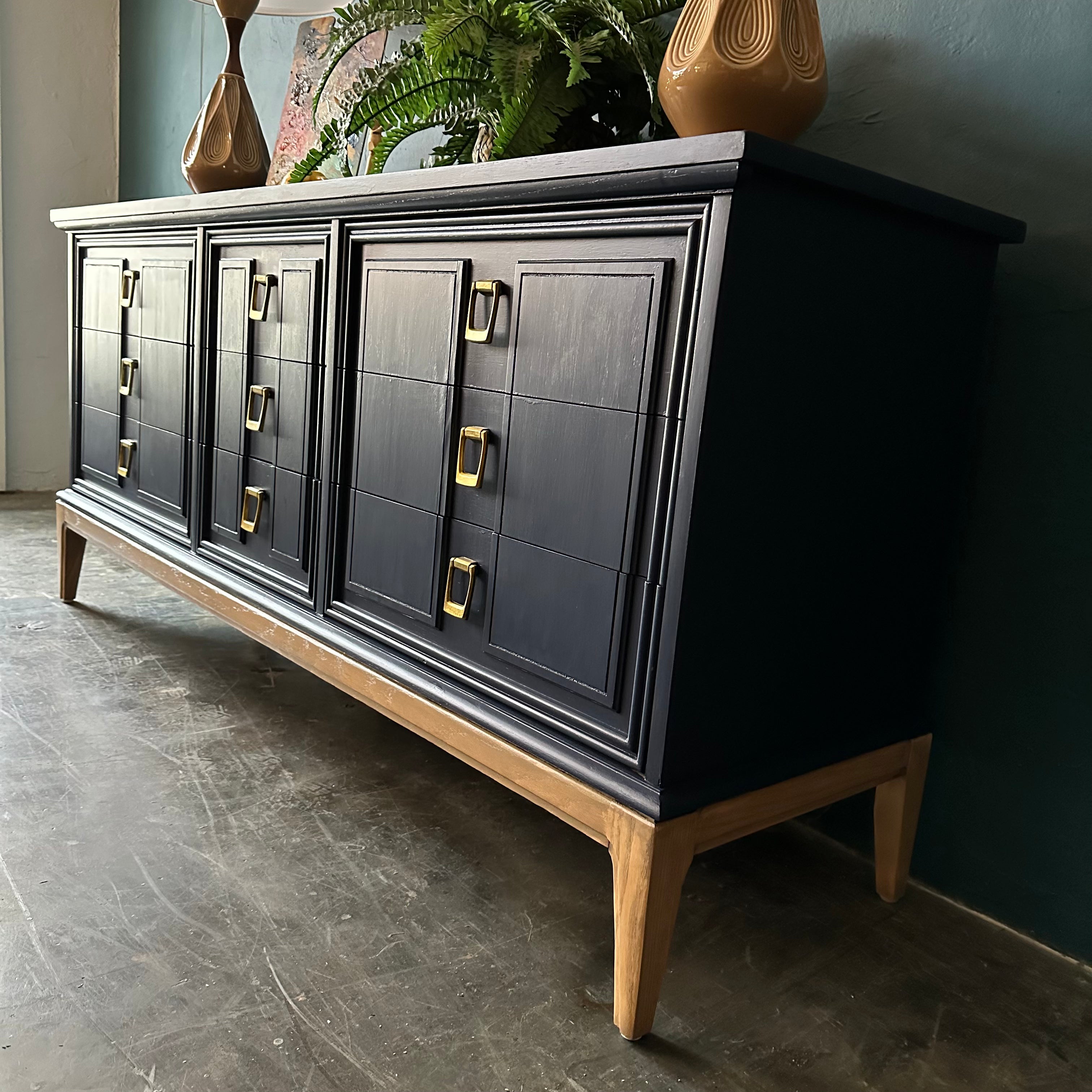 Mid Century Triple Dresser by Dixie