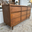 MCM Walnut and Formica Long Dresser