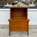 Mid Century Modern Two Tiered Nightstand