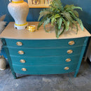 Emerald Green Four Drawer Chest by Drexel