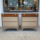 Pair of Mid Century Nightstands by Red Lion Table Co.