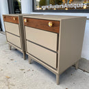 Pair of Mid Century Nightstands by Red Lion Table Co.