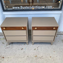 Pair of Mid Century Nightstands by Red Lion Table Co.