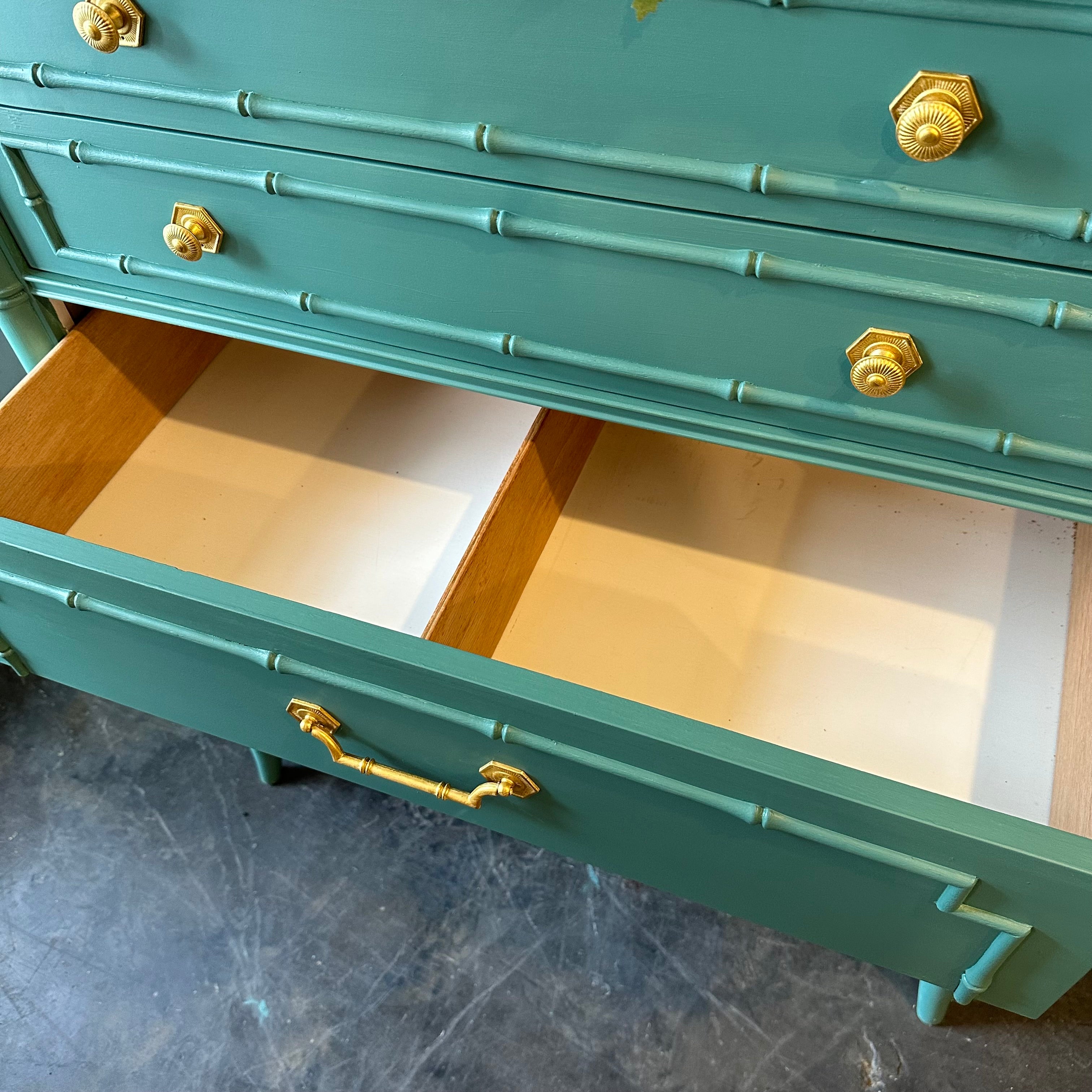 Thomasville Allegro Faux Bamboo Chest of Drawers