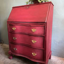 Vintage Drop Front Secretary Desk