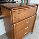 Drexel "Projection" Walnut Highboy Dresser