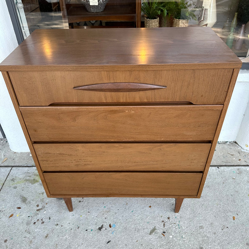 MCM Kroehler 4 Drawer Highboy Dresser