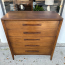 MCM Broyhill Emphasis Walnut Highboy Dresser