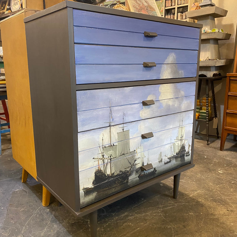 Mid Century Four Drawer Chest