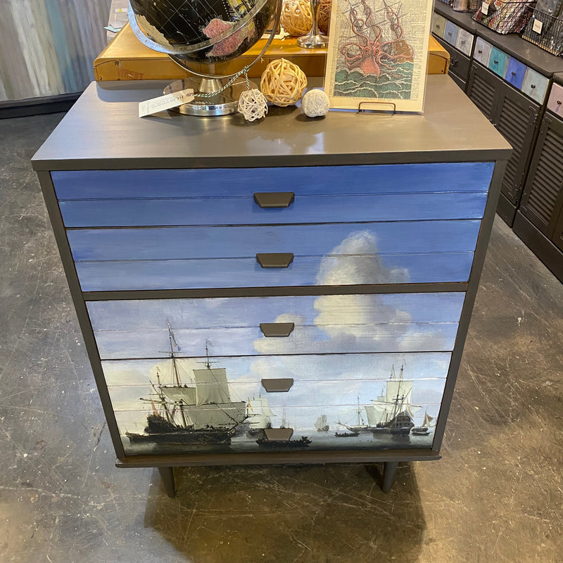 Mid Century Four Drawer Chest