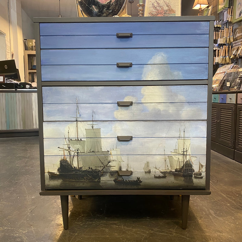 Mid Century Four Drawer Chest