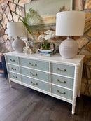 Bali Hai Faux Bamboo 9 Drawer Dresser by Henry Link