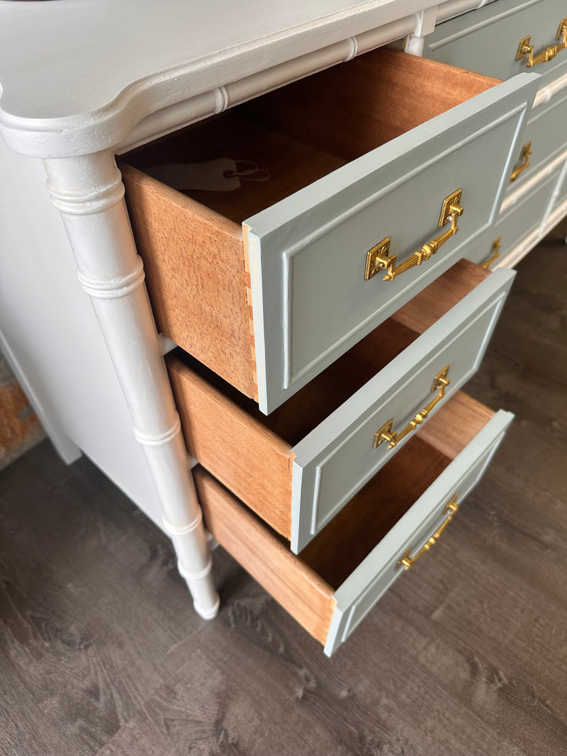Bali Hai Faux Bamboo 9 Drawer Dresser by Henry Link