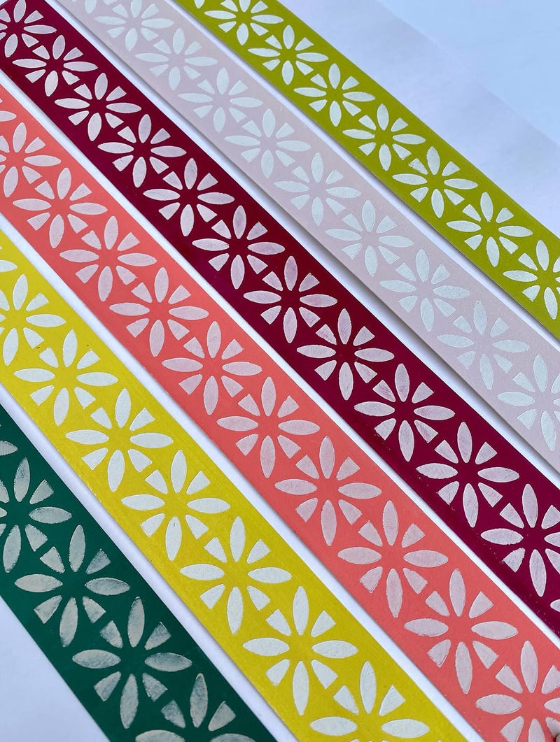 Annie Sloan x Nicolette Tabram - Bujera Border Stencil - Rajasthan Collection