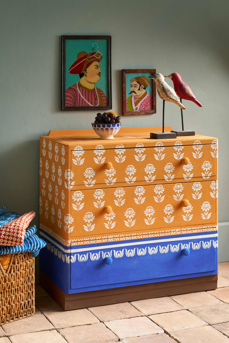 Annie Sloan x Nicolette Tabram - Bujera Border Stencil - Rajasthan Collection