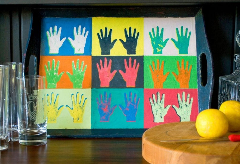 Hands Stencil