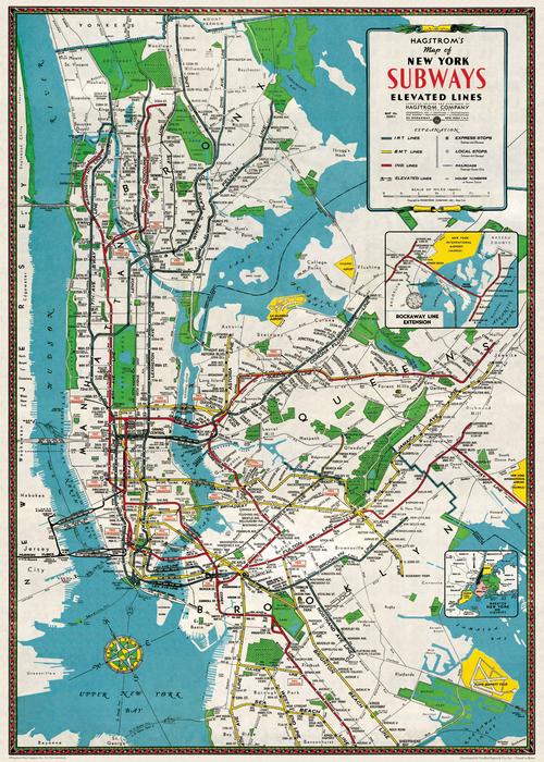 NYC Subways Map Wrap