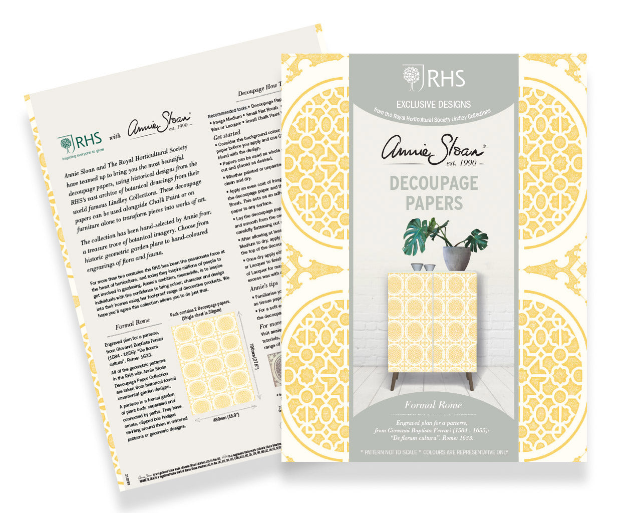 RHS Decoupage Paper Formal Rome