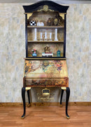 Beautiful Woman in Gold Decoupage Paper