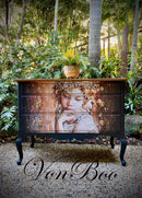 Pensive Girl Decoupage Paper