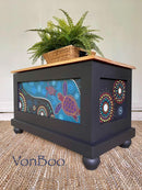 Turtles Swimming Decoupage Paper