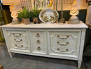 Pale Green Nine Drawer Dresser
