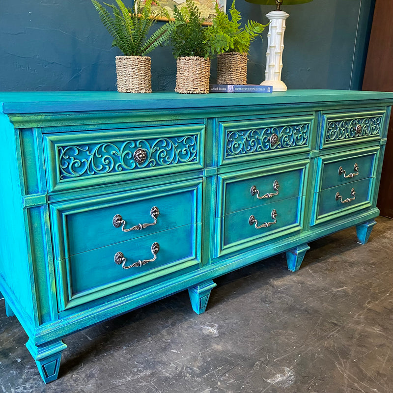 Spanish Mediterranean Style Triple Dresser