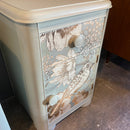 Pair of Art Deco Foil Bird Nightstands