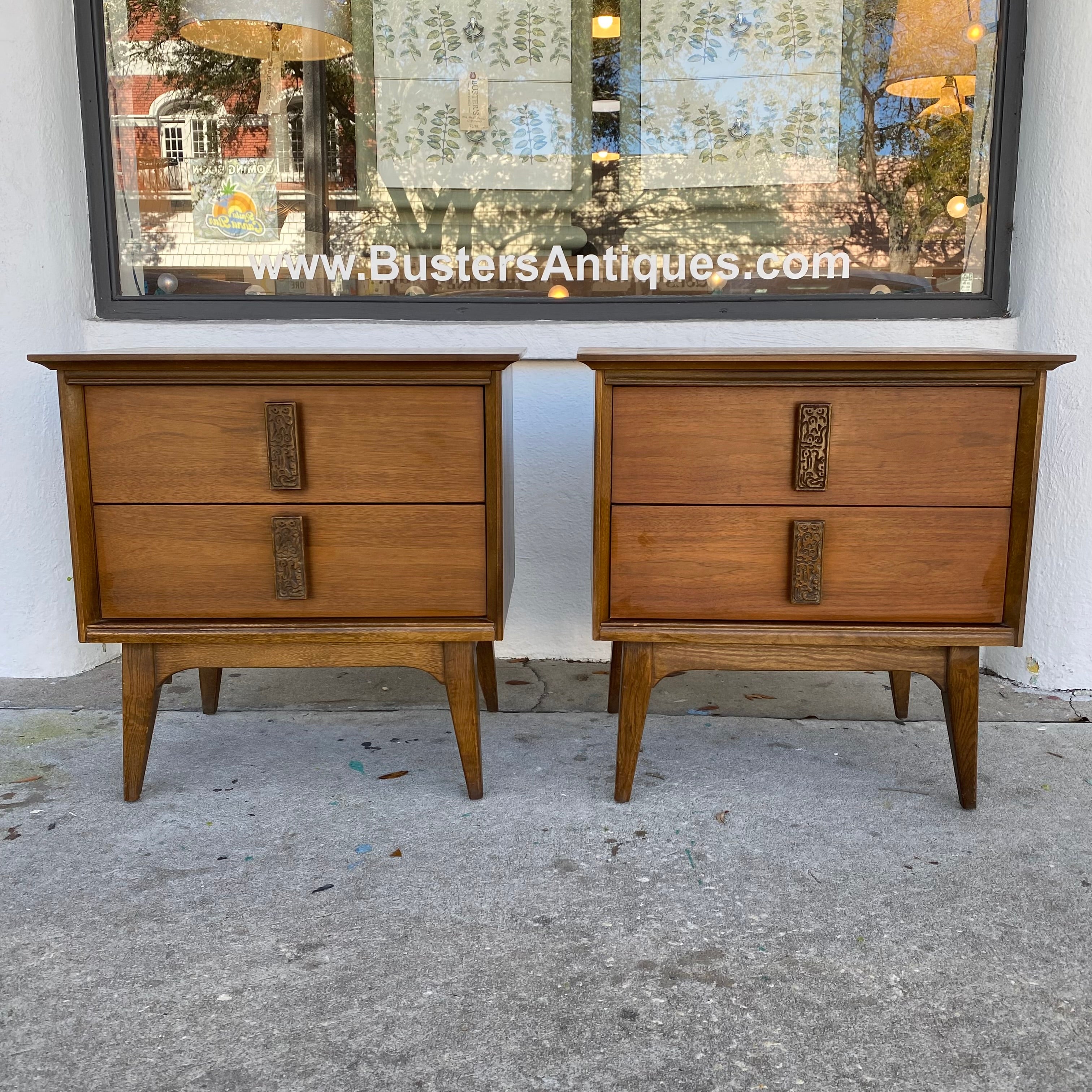 Pair of Mayan Nightstands