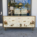 Mid Century Asian Inspired Triple Dresser