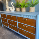 Cambrian Blue Triple Dresser by Broyhill