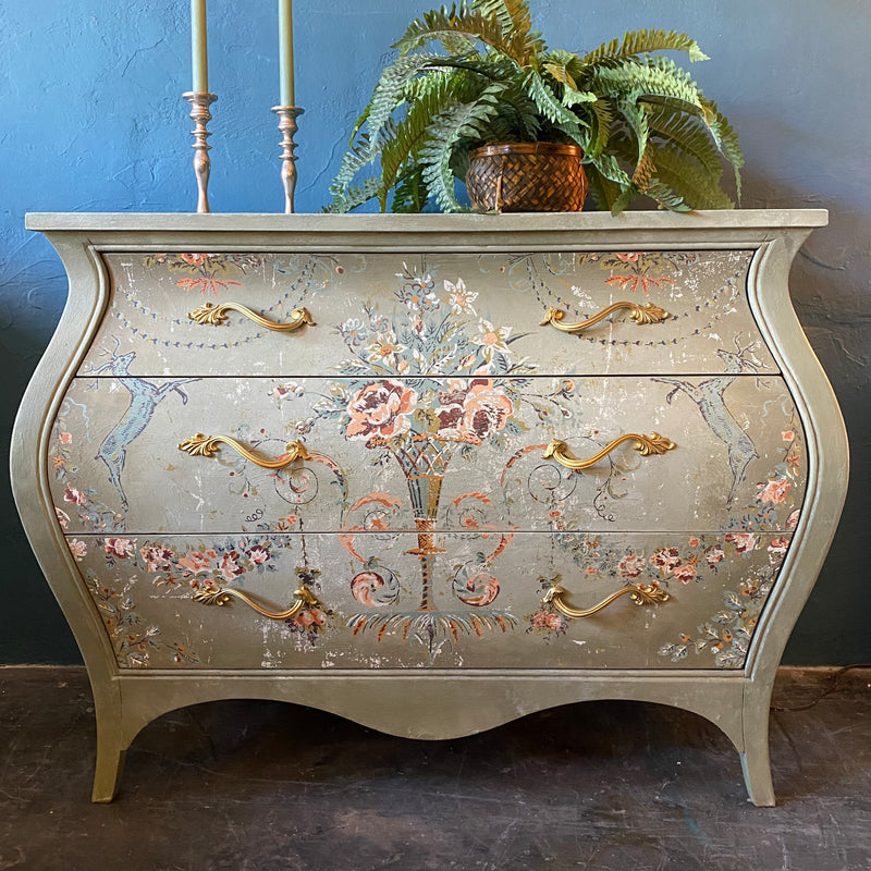 Bombe Three Drawer Chest by Ethan Allen