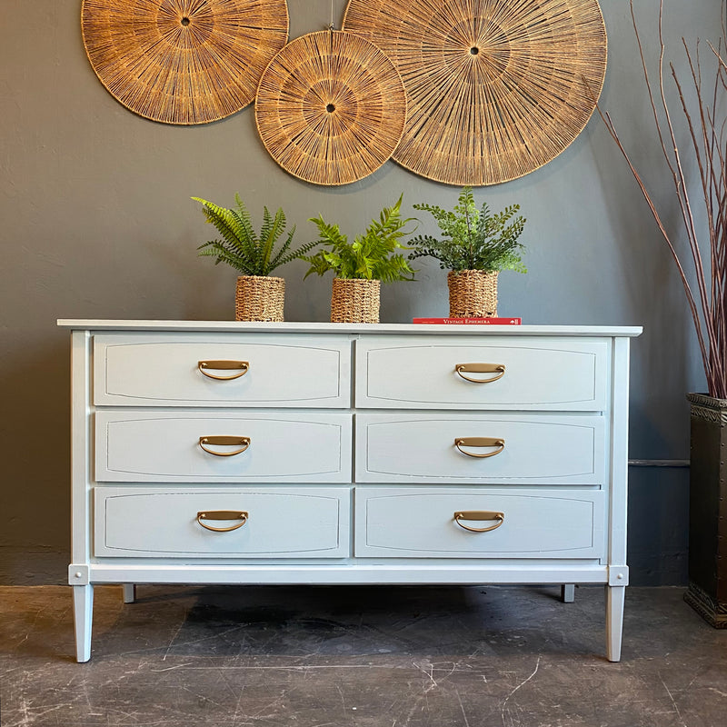 Upstate Blue Mid Century Dresser