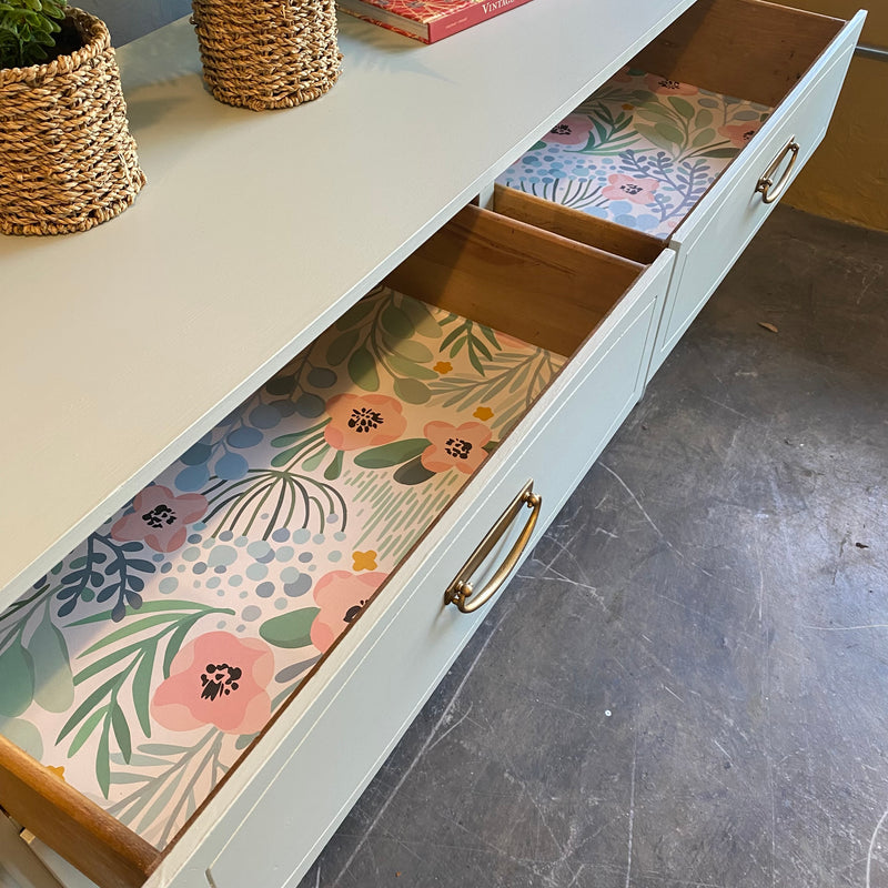 Upstate Blue Mid Century Dresser