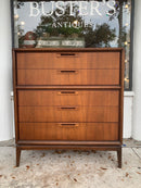 Mid Century 5 Drawer Mid Century Highboy Dresser