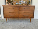 Bassett Six Drawer Mid Century Dresser