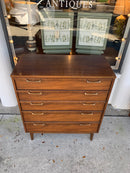 Mid Century Modern Four Drawer Highboy
