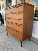 Mid Century Modern Four Drawer Highboy