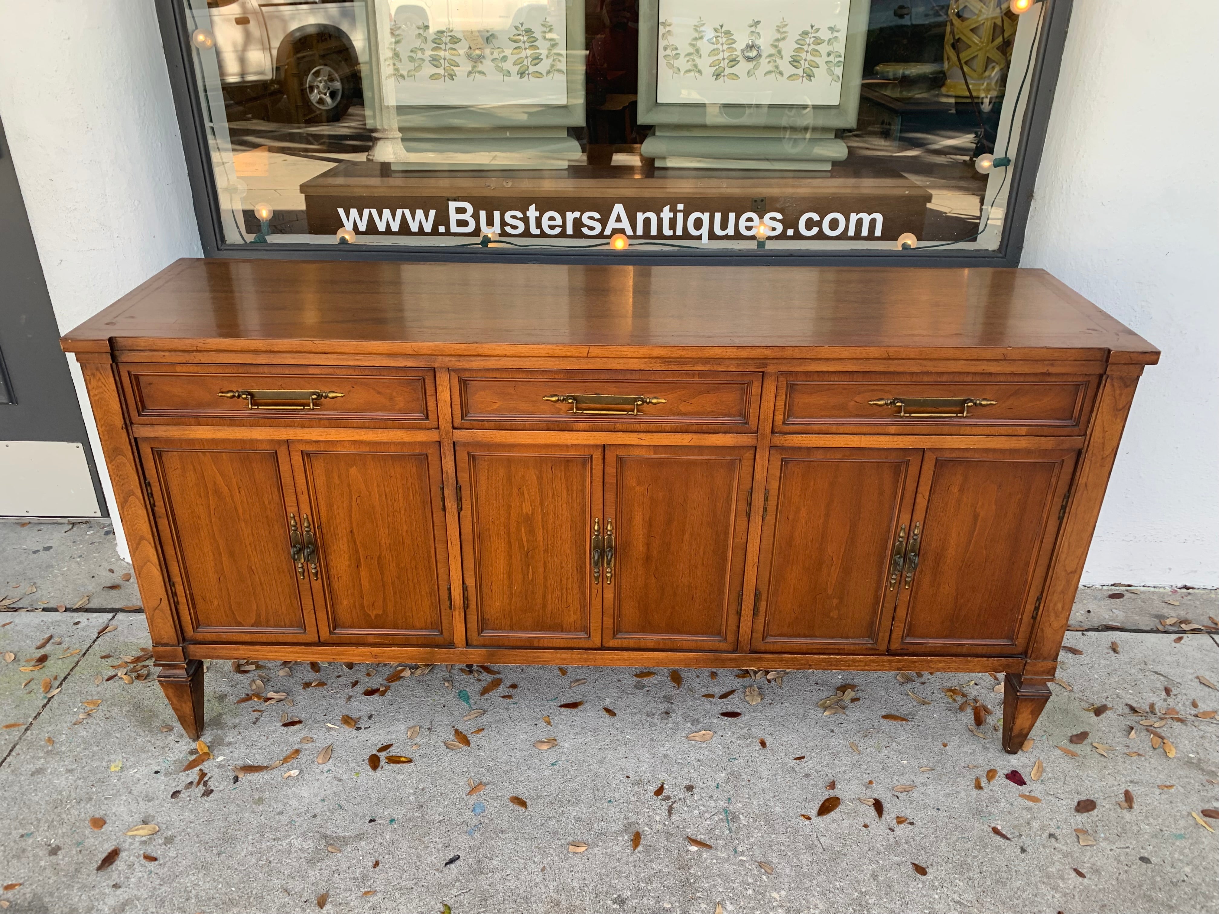 Vintage Wood Credenza
