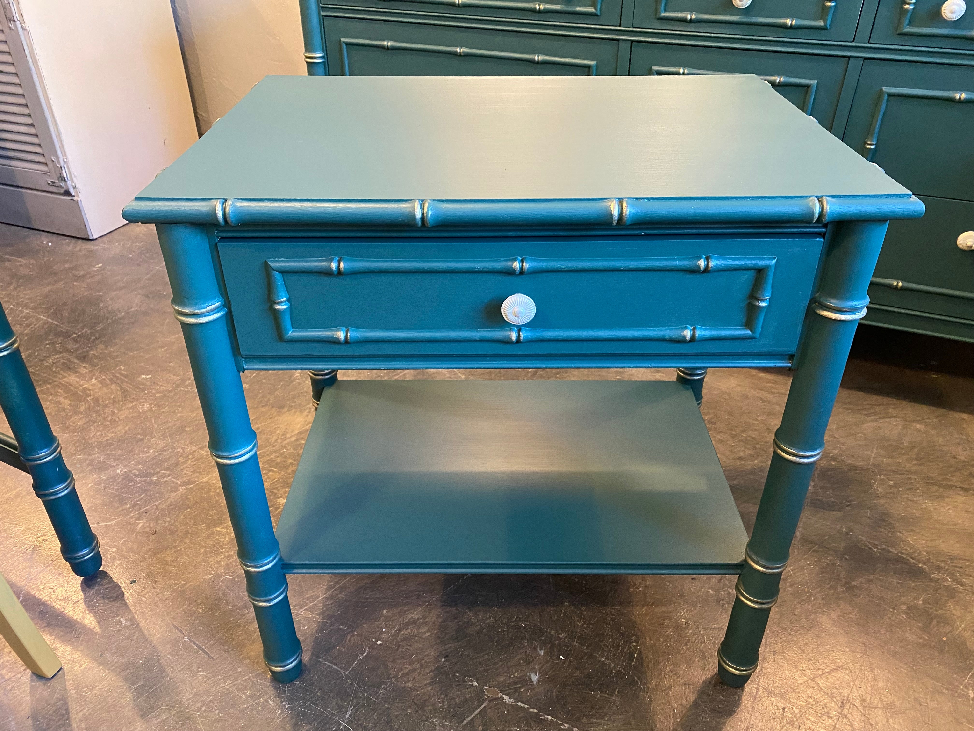 Thomasville Faux Bamboo Triple Dresser