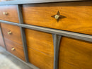 Mid Century Walnut 9 Drawer Dresser